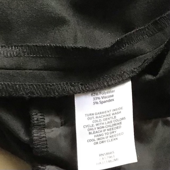 Halogen Taylor Fit Black Dress Pants Size 4. - Picture 7 of 11